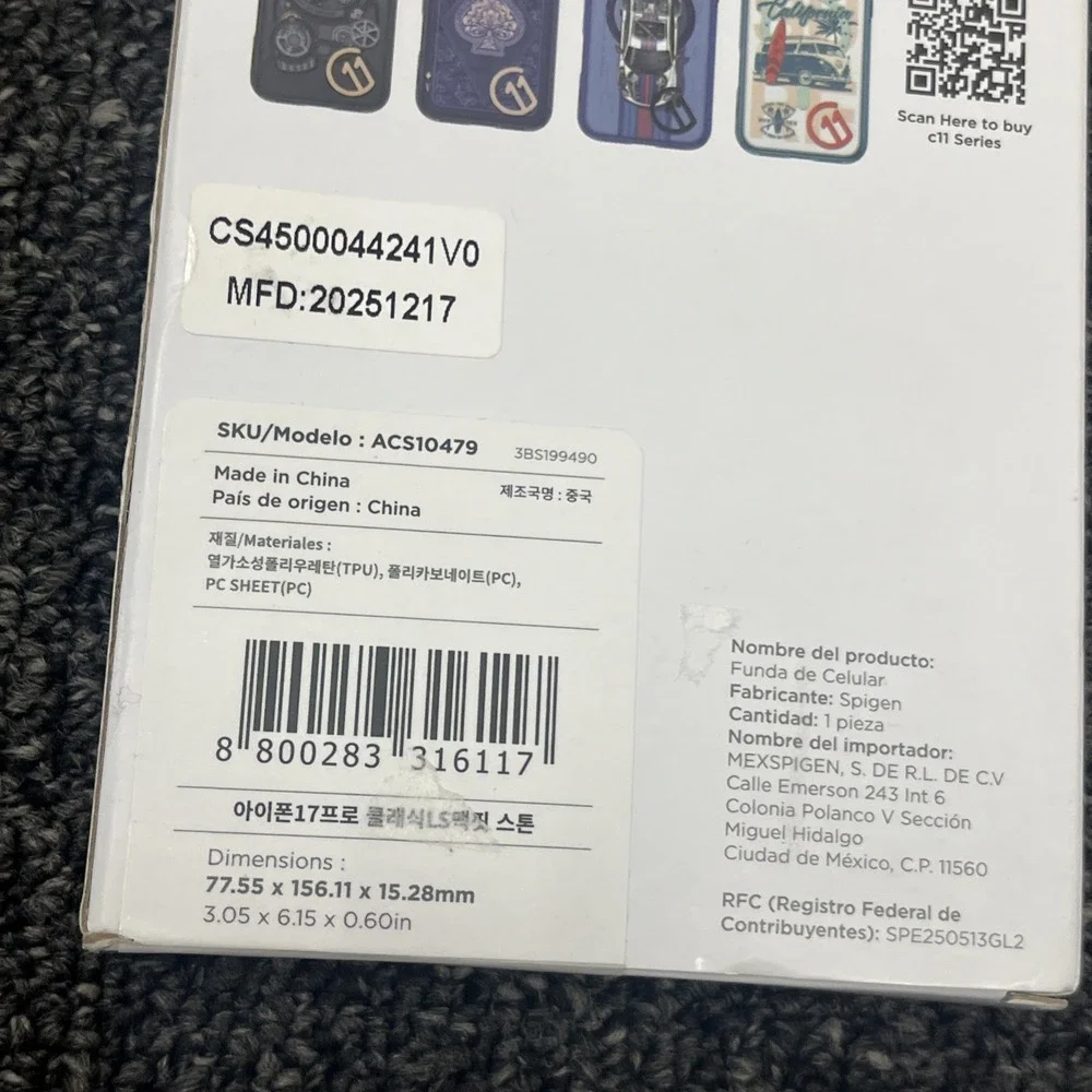 For iPhone 17 Pro | Spigen Classic LS Mag Fit Vintage Style Phone Case